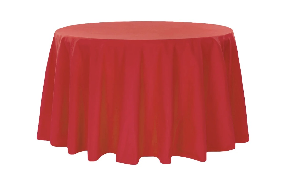 Red Polyester 120” Round