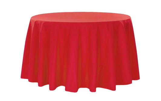 Red Polyester 120” Round