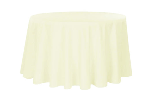 Ivory Polyester 120” Round