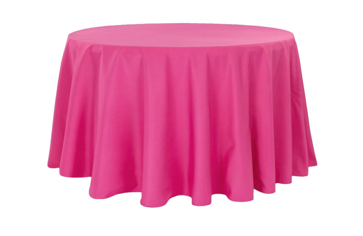 Fuchsia Polyester 120” Round