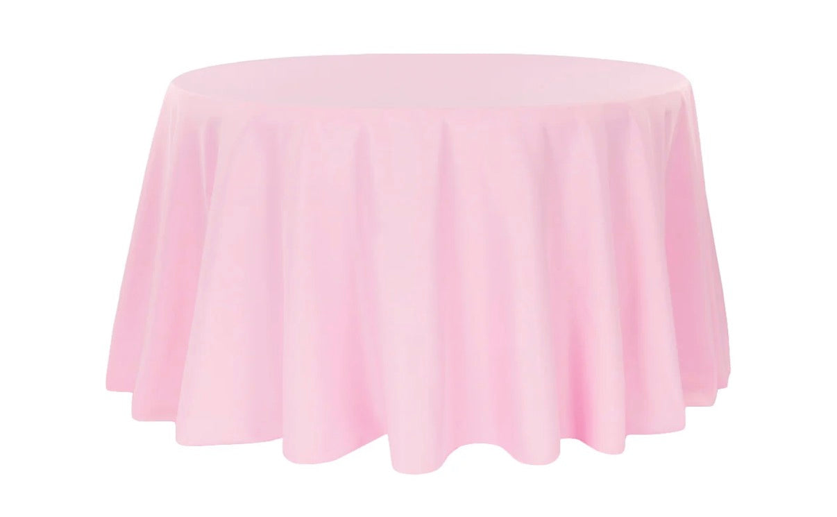 Pink Polyester 120” Round