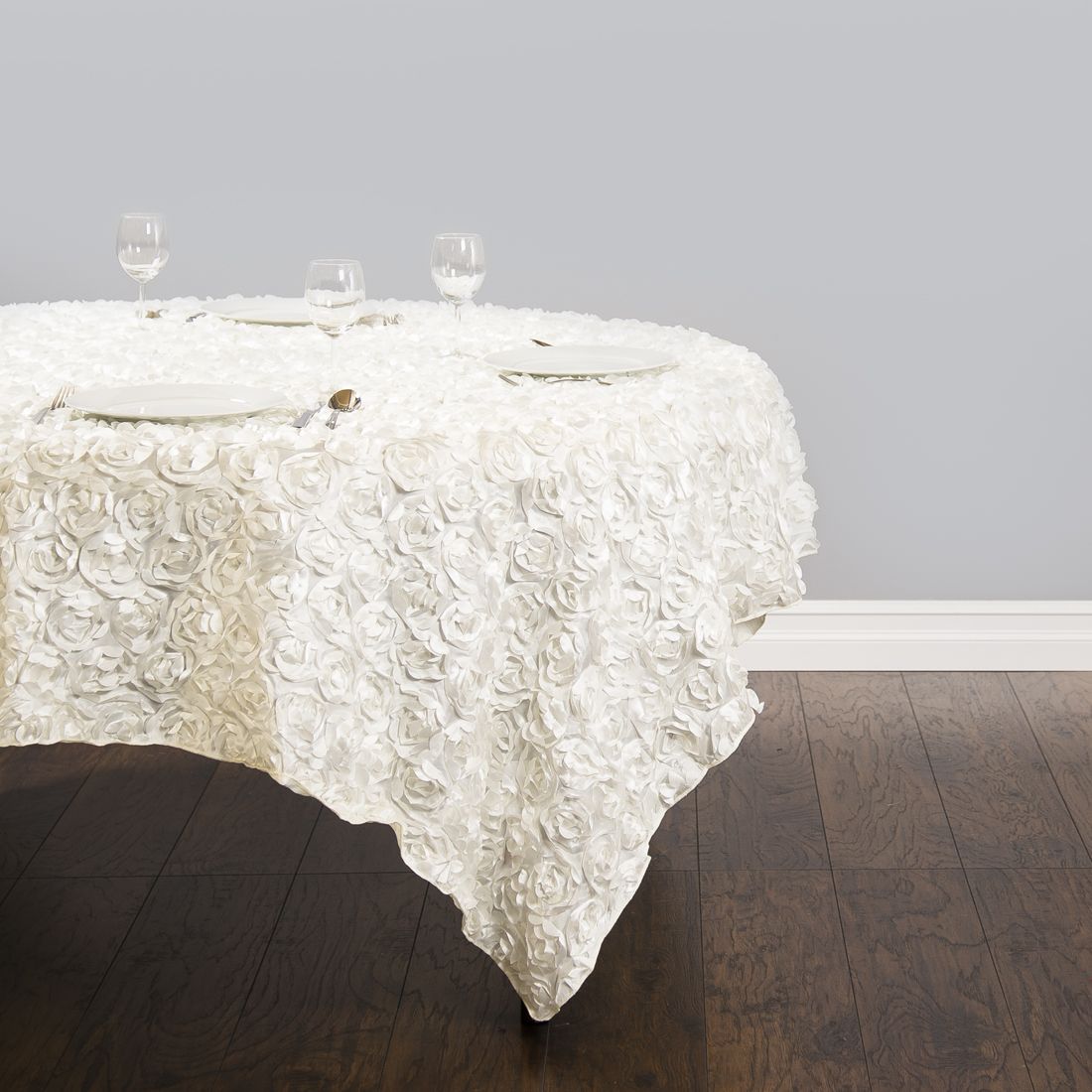 Ivory Sayin Rosette Overlay 85x85